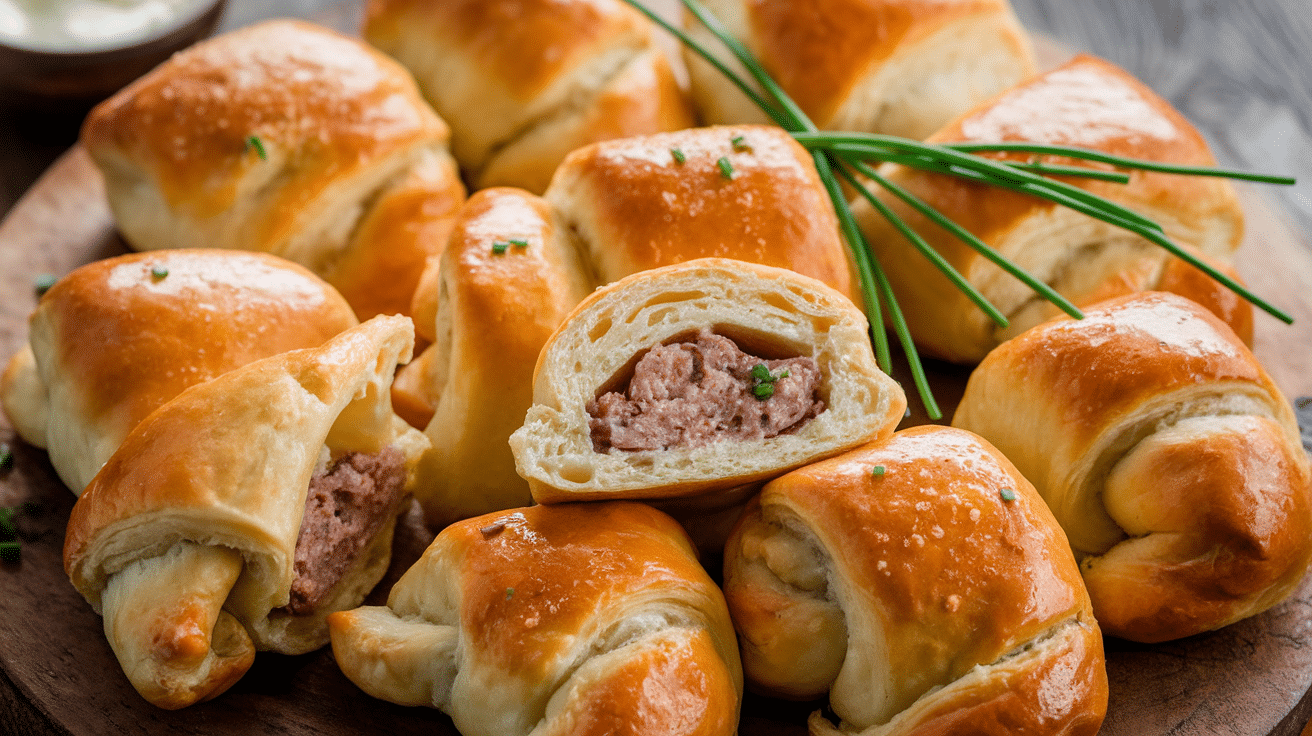 Savory Sausage Cream Cheese Crescent Rolls Recipe