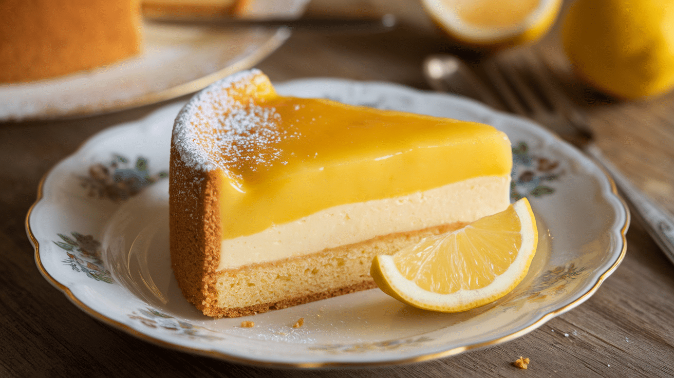 Zesty Lemon Custard Cake Recipe