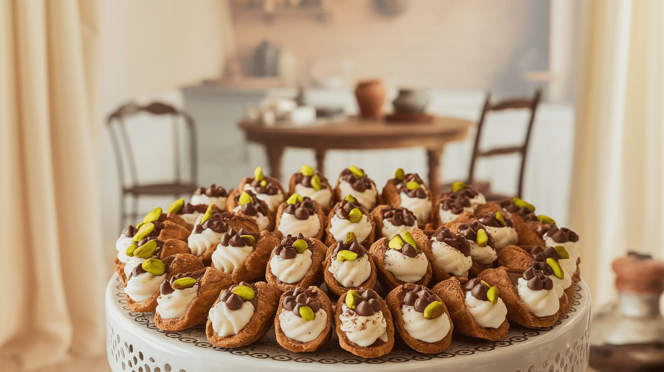 Mini Italian Cannoli Bites Recipe