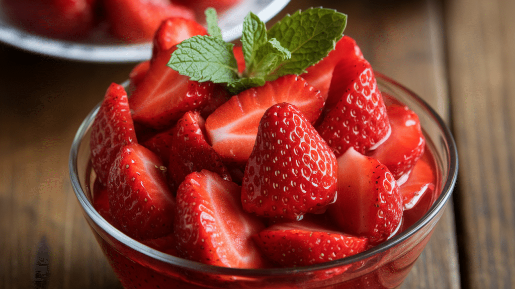 Sweet and Juicy Macerated Strawberries Recipe