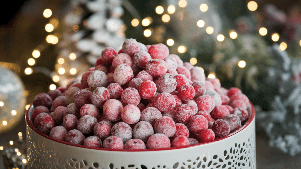 Festive Sugared Cranberries Recipe