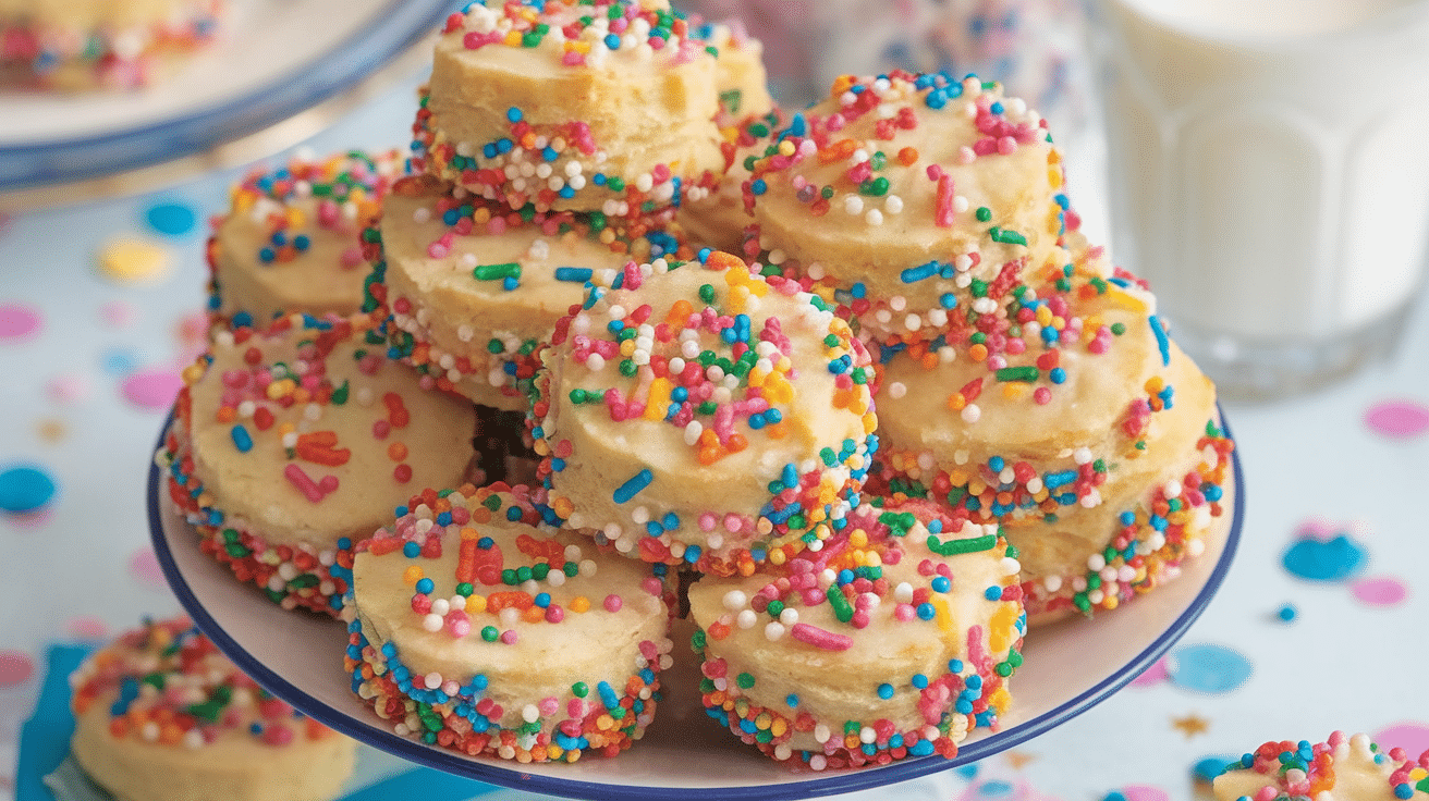 Delicious Funfetti Shortbread Bites Recipe