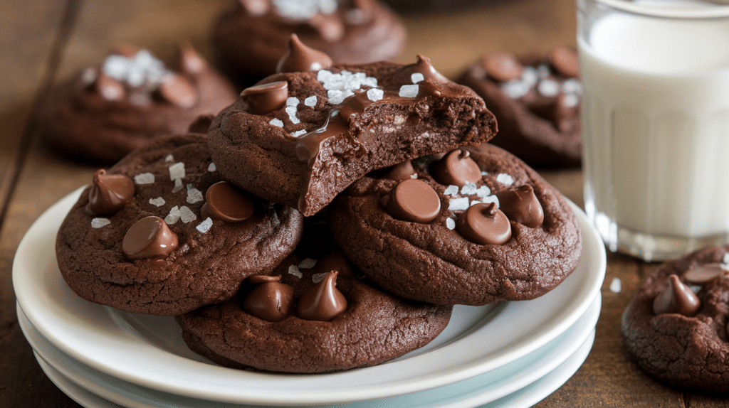 Decadent Double Chocolate Chip Cookies