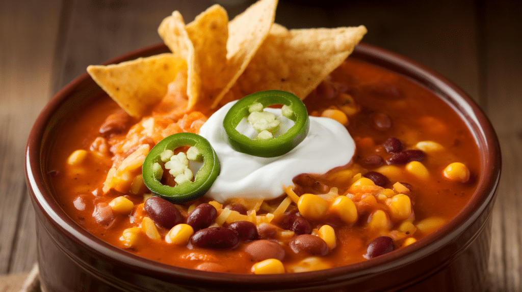 Hearty Slow Cooker Nacho Soup Recipe