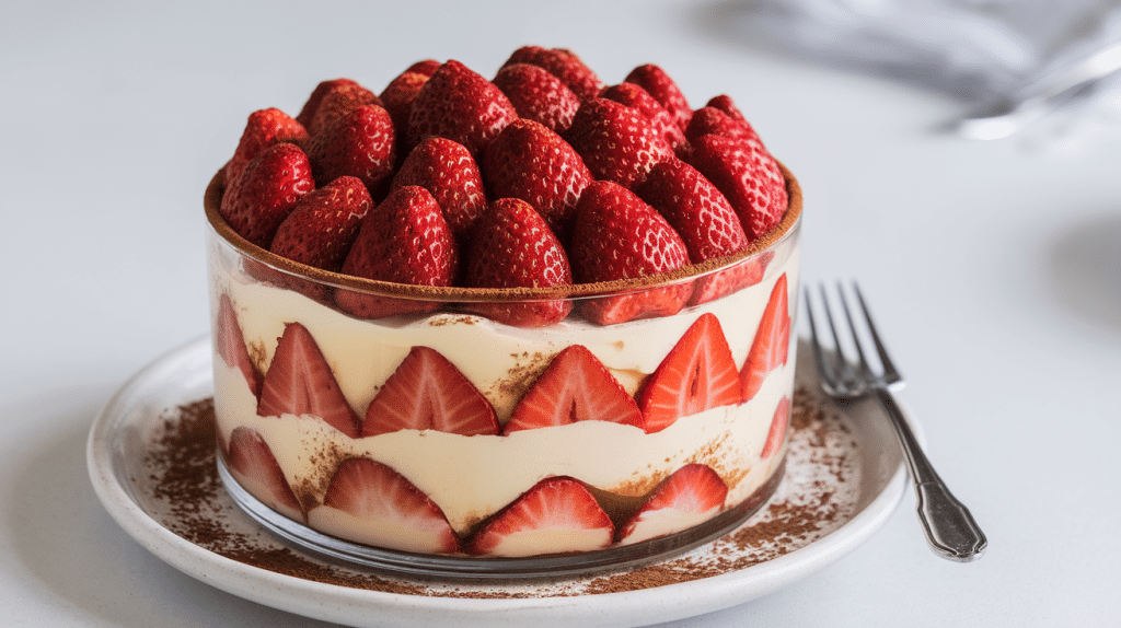 Delicious Strawberry Tiramisu Dessert