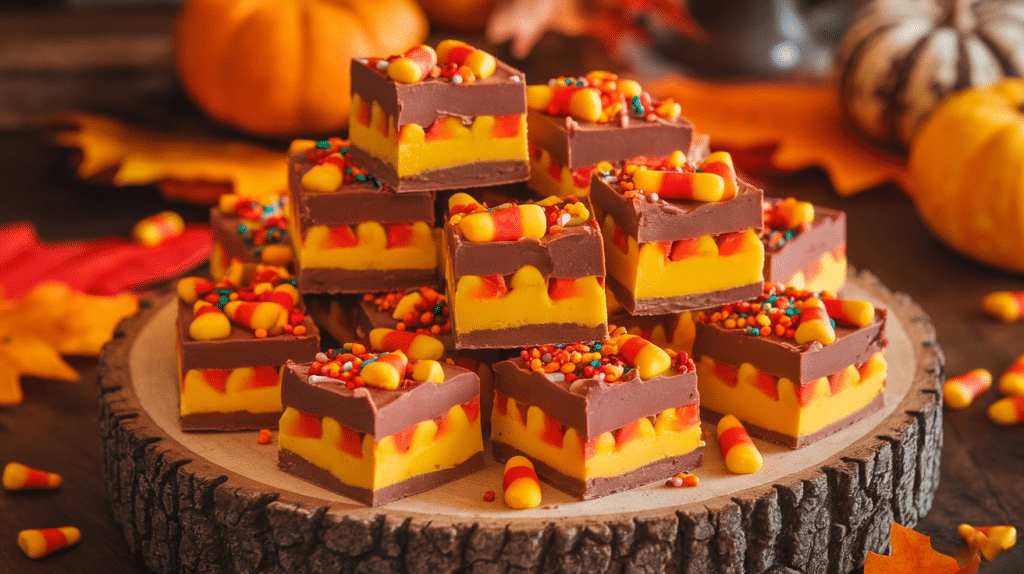 Sweet and Creamy Candy Corn Fudge Recipe