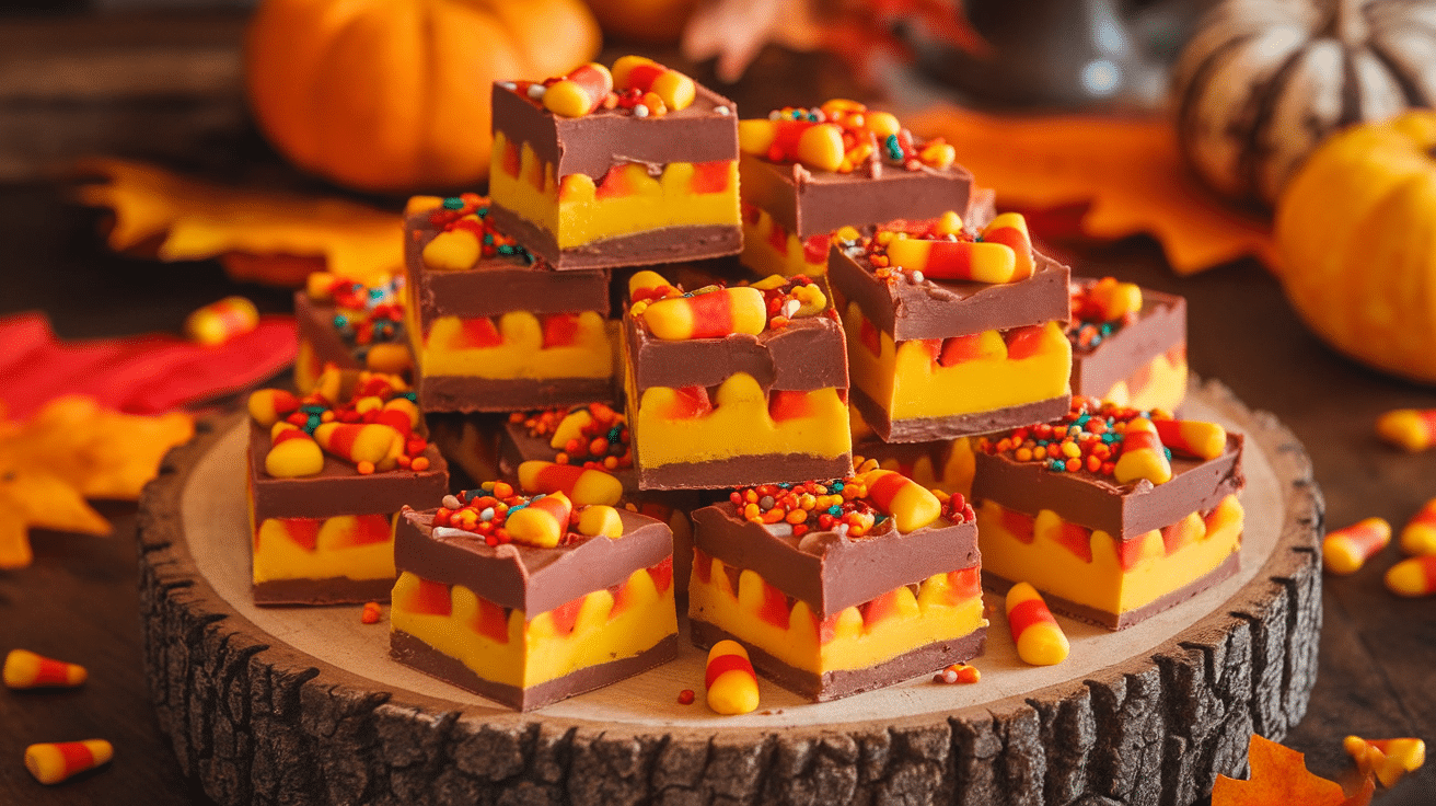 Sweet and Creamy Candy Corn Fudge Recipe