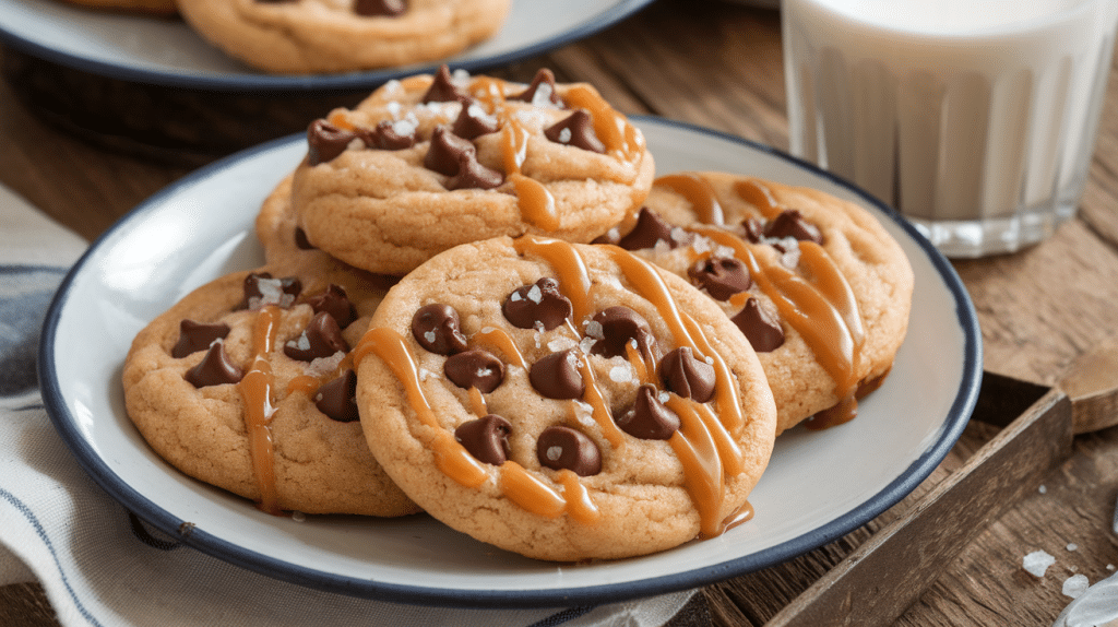 Decadent Salted Caramel Chocolate Chip Cookies