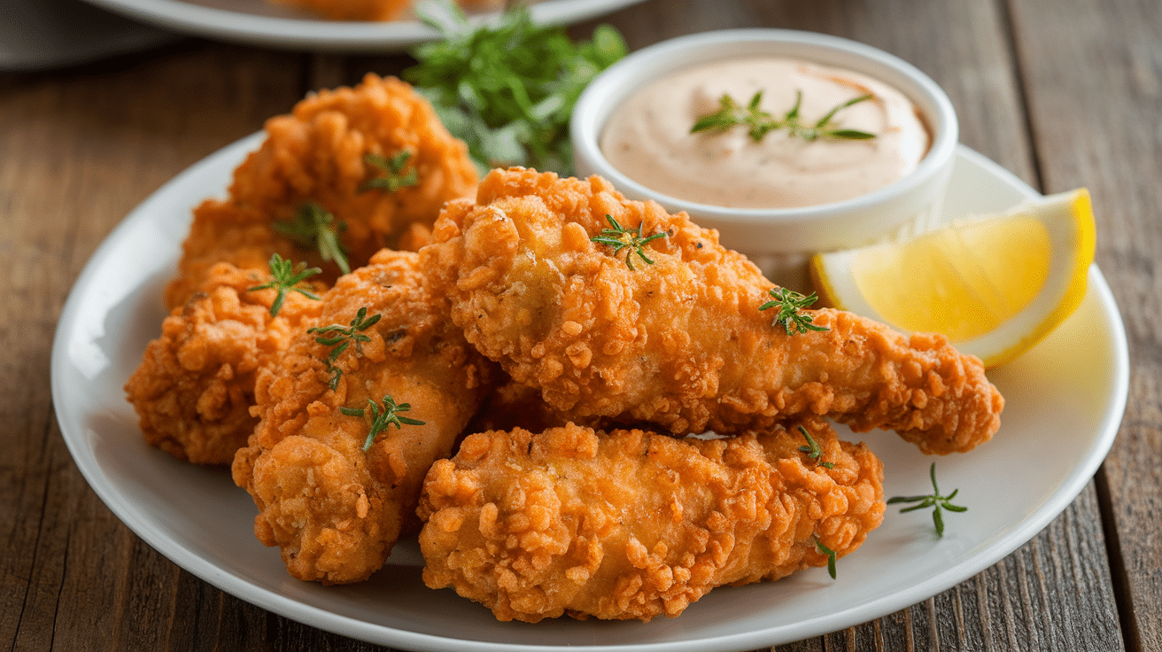 Crispy Buttermilk Fried Chicken Tenders Recipe