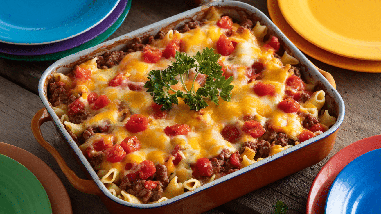 Deliciously Cheesy Cheeseburger Casserole Recipe