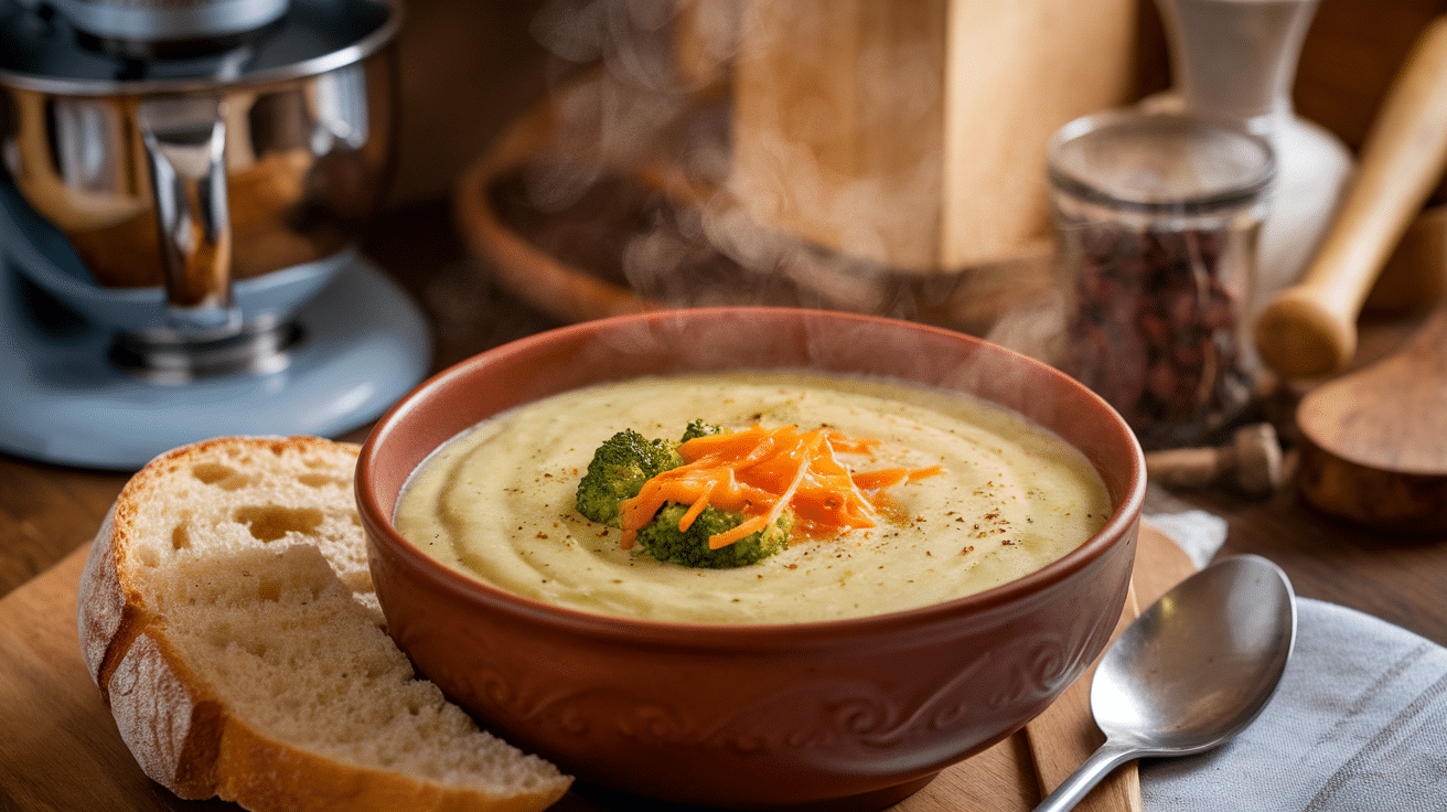 Creamy Broccoli Cheddar Soup Recipe