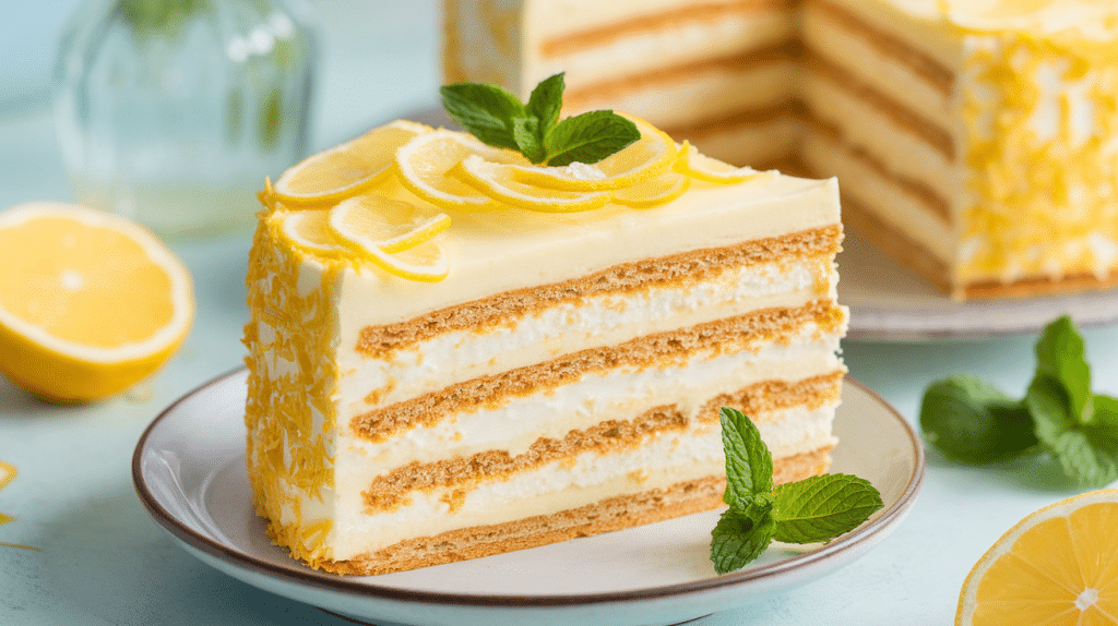 Refreshing Lemon Icebox Cake Recipe