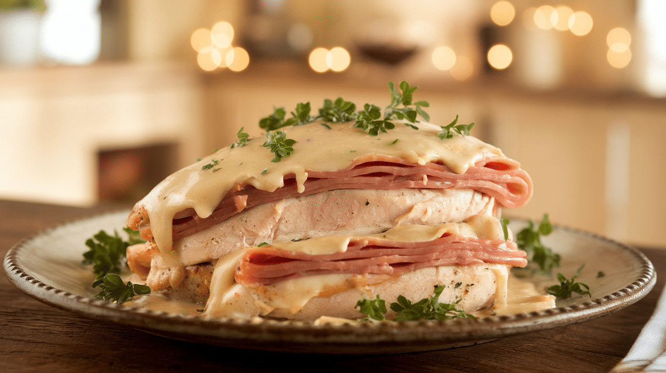 Slow Cooker Chicken Cordon Bleu Delight