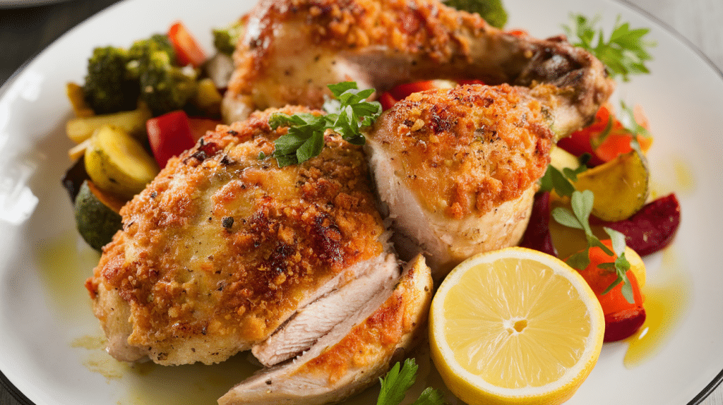 Crispy Parmesan Crusted Chicken Recipe