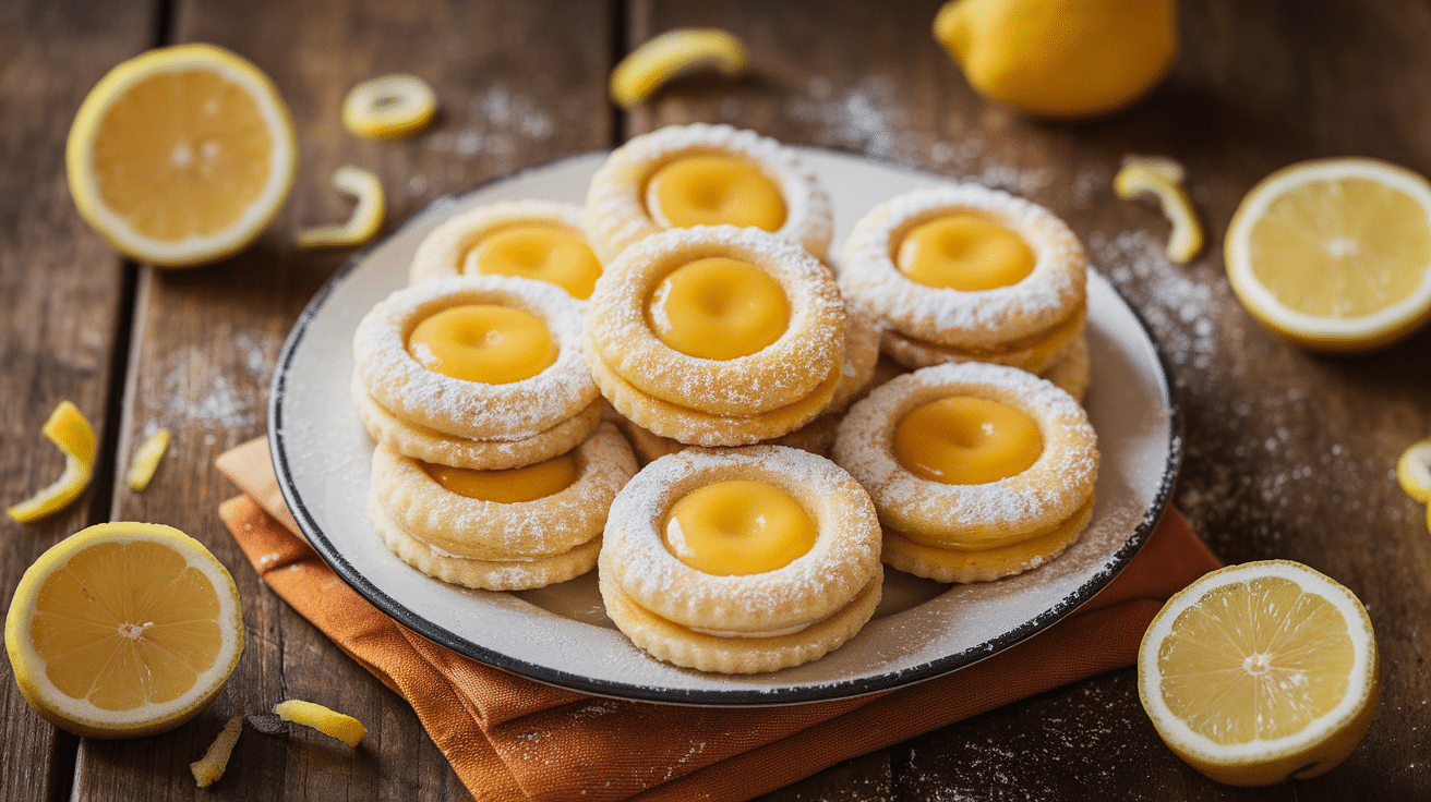 Zesty Lemon Thumbprint Cookies Recipe