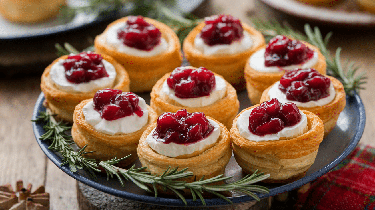 Savory Cranberry Brie Bites Recipe