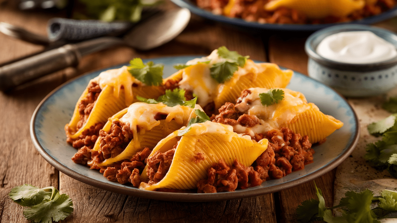 Delicious Taco Stuffed Shells Recipe