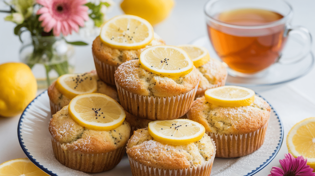 Zesty Lemon Poppy Seed Muffins Recipe