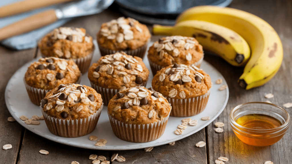 Deliciously Healthy Banana Oat Muffins Recipe