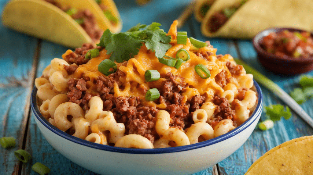 Spicy Taco Macaroni and Cheese Recipe