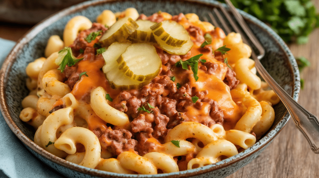 Creamy Cheeseburger Pasta Delight