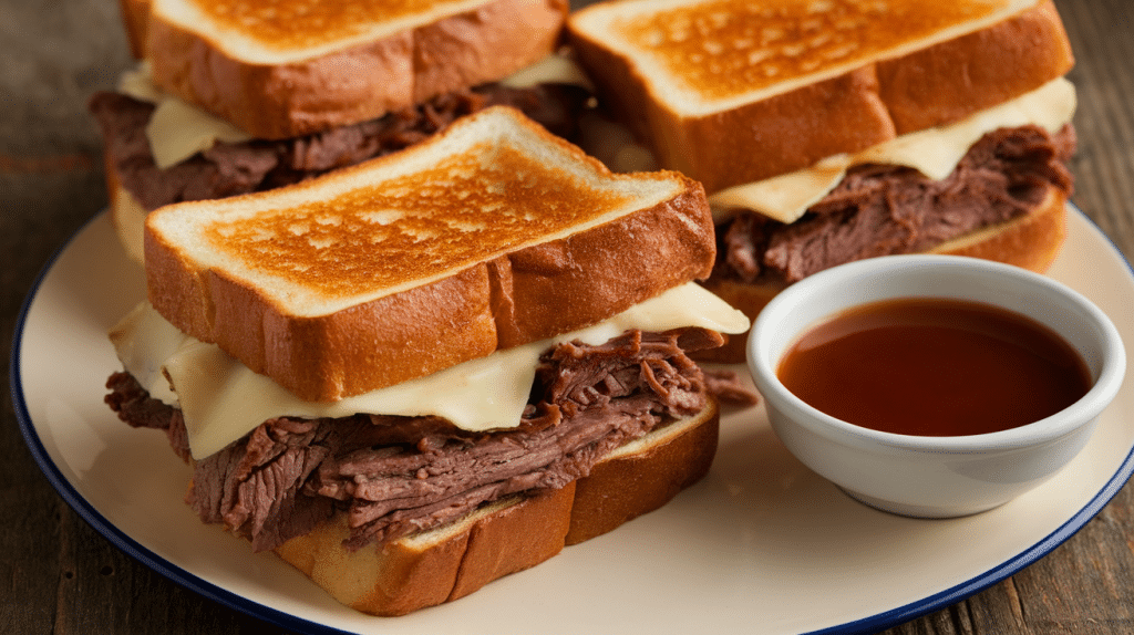 Savory Texas Toast French Dip Sandwiches