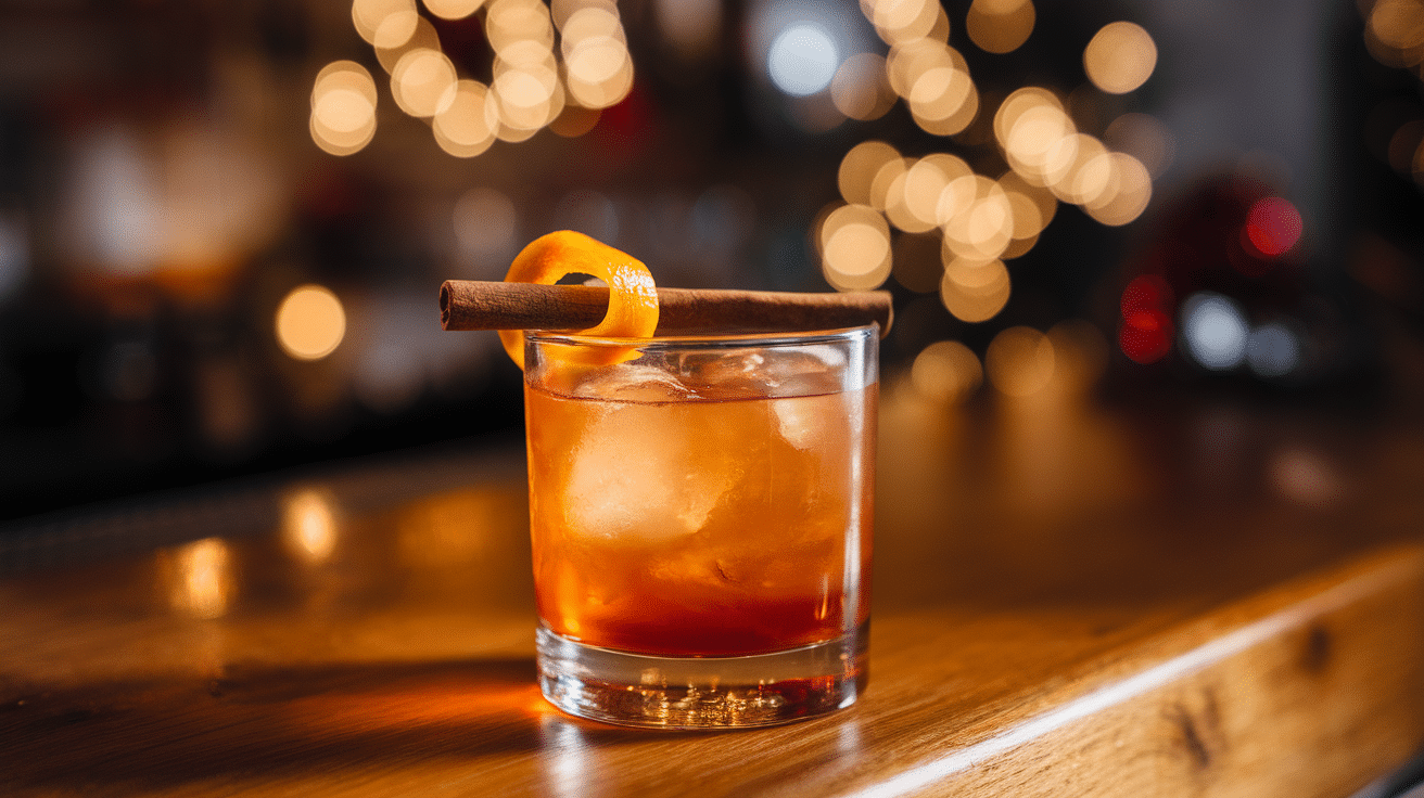 Spiced Gingerbread Old Fashioned Cocktail