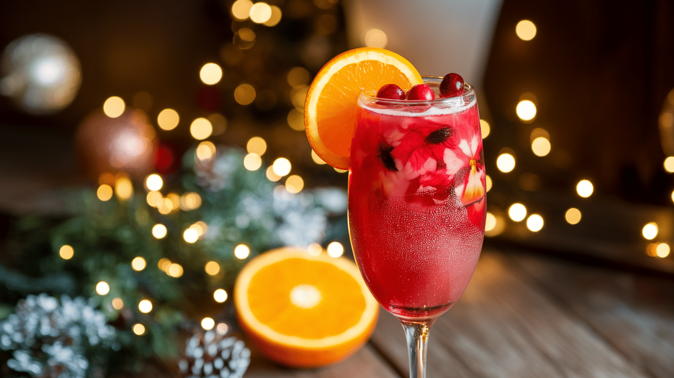 Festive Poinsettia Cocktail Recipe