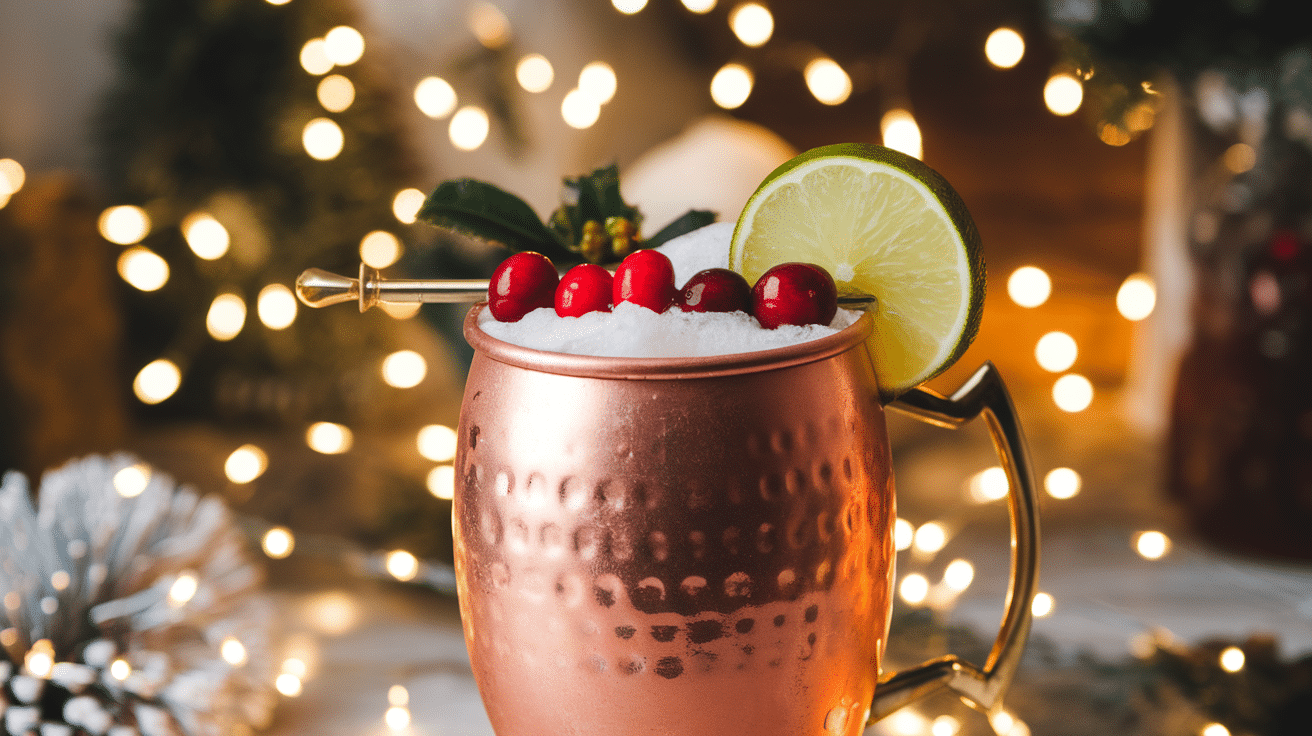 Festive Mistletoe Mule Cocktail Recipe