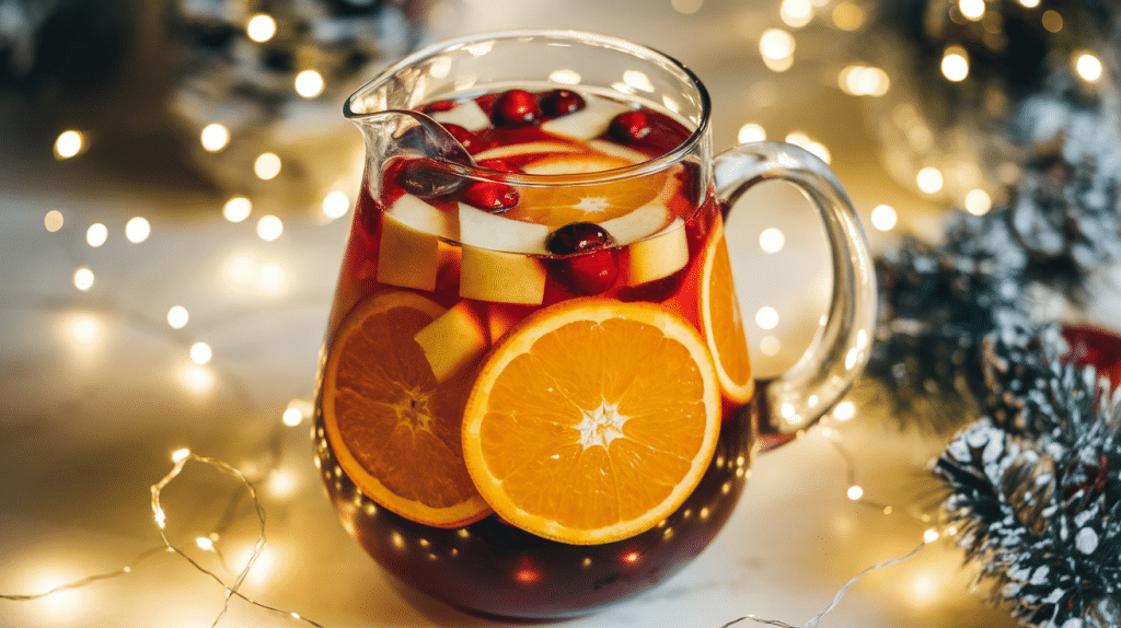 Festive Silent Night Sangria Recipe