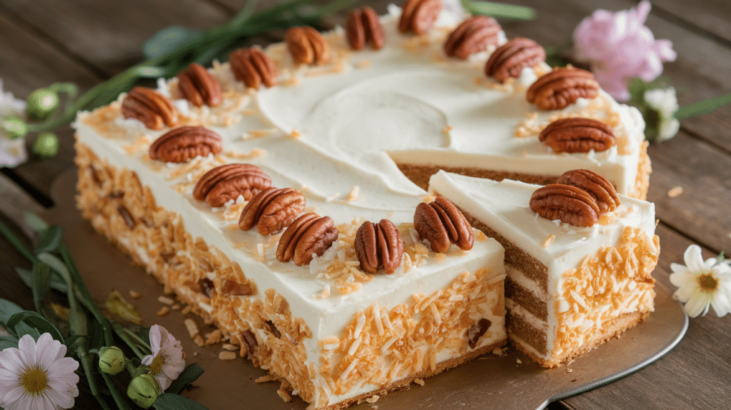 Delicious Italian Cream Sheet Cake