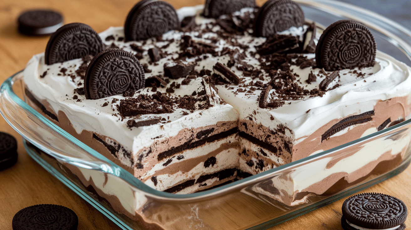 No-Bake Oreo Lasagna Dessert Recipe