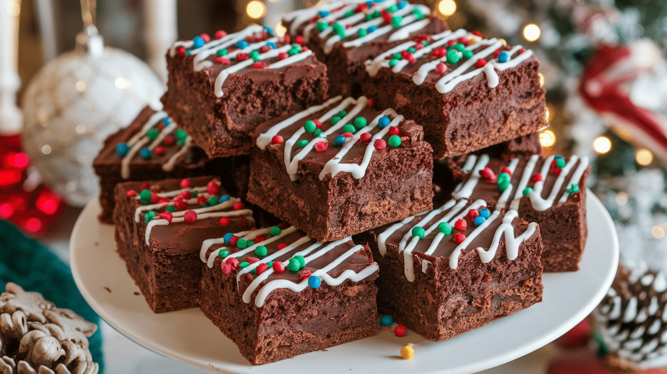 Festive Christmas Brownies