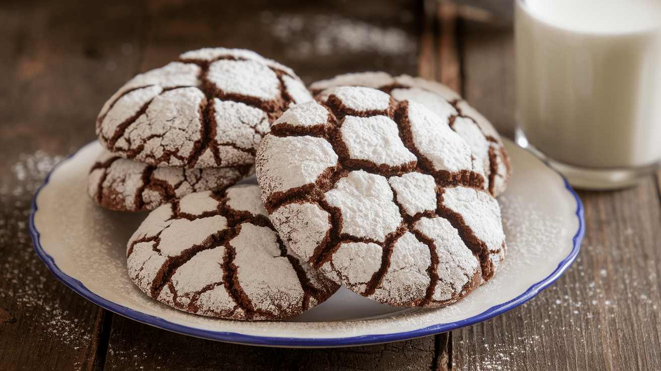 Decadent Chocolate Crinkle Cookies