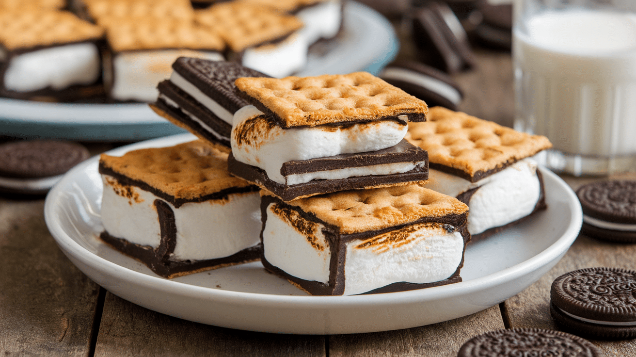 Oven-Baked Oreo S'mores