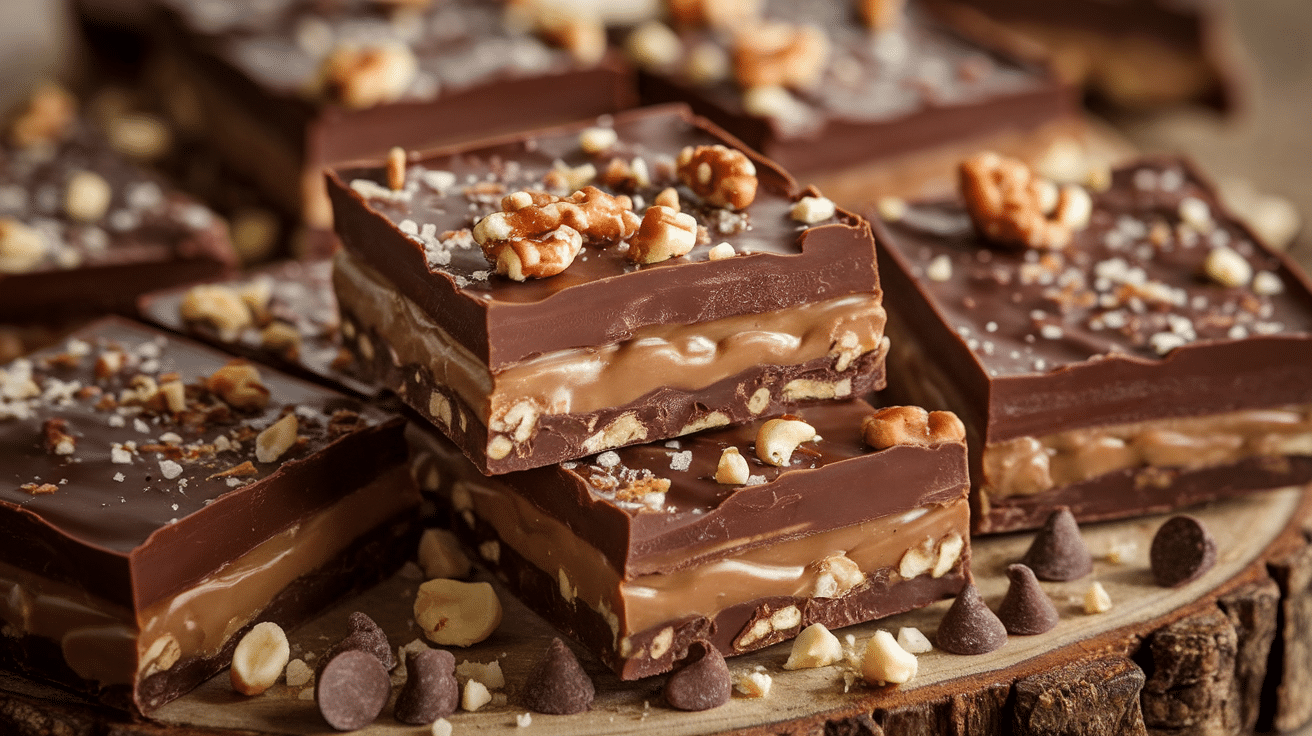 Decadent Homemade Chocolate Candy Bars