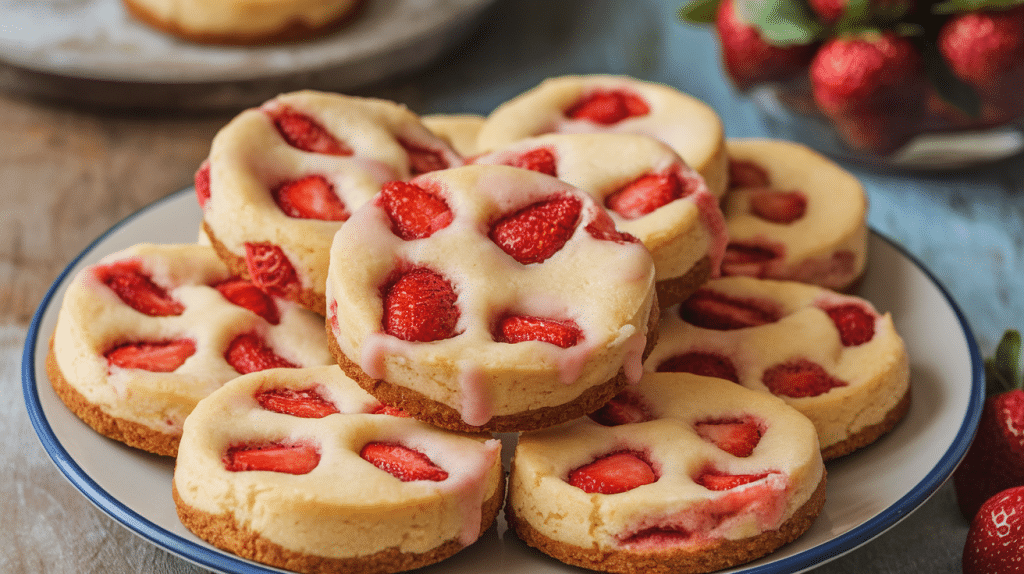 Delicious Strawberry Cheesecake Cookies Recipe