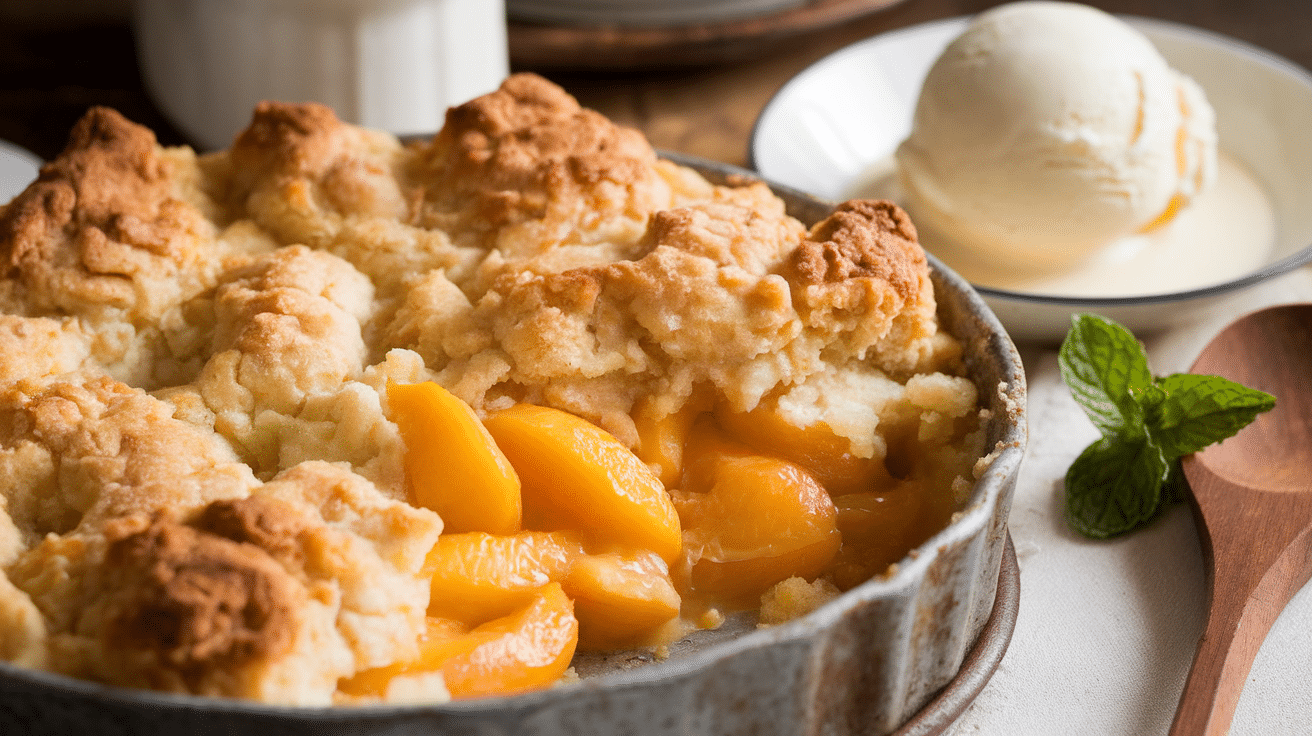 Easy Bisquick Peach Cobbler Recipe