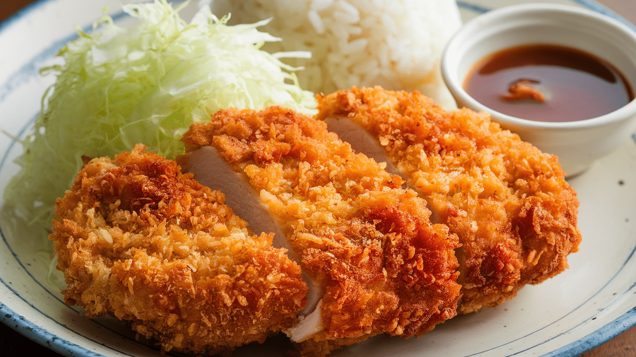 Crispy Chicken Katsu with Tonkatsu Sauce