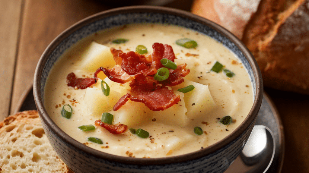 Panera Bread Inspired Creamy Potato Soup Recipe