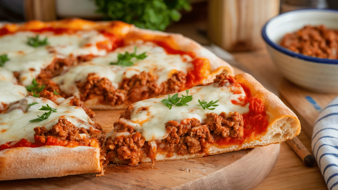 Savory Sloppy Joe Pizza Recipe