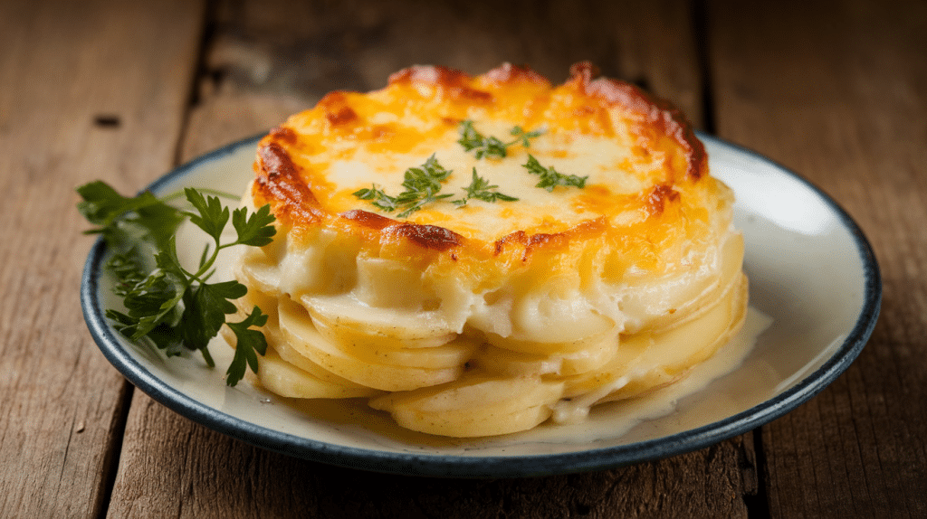 Creamy Scalloped Potatoes with Cheese