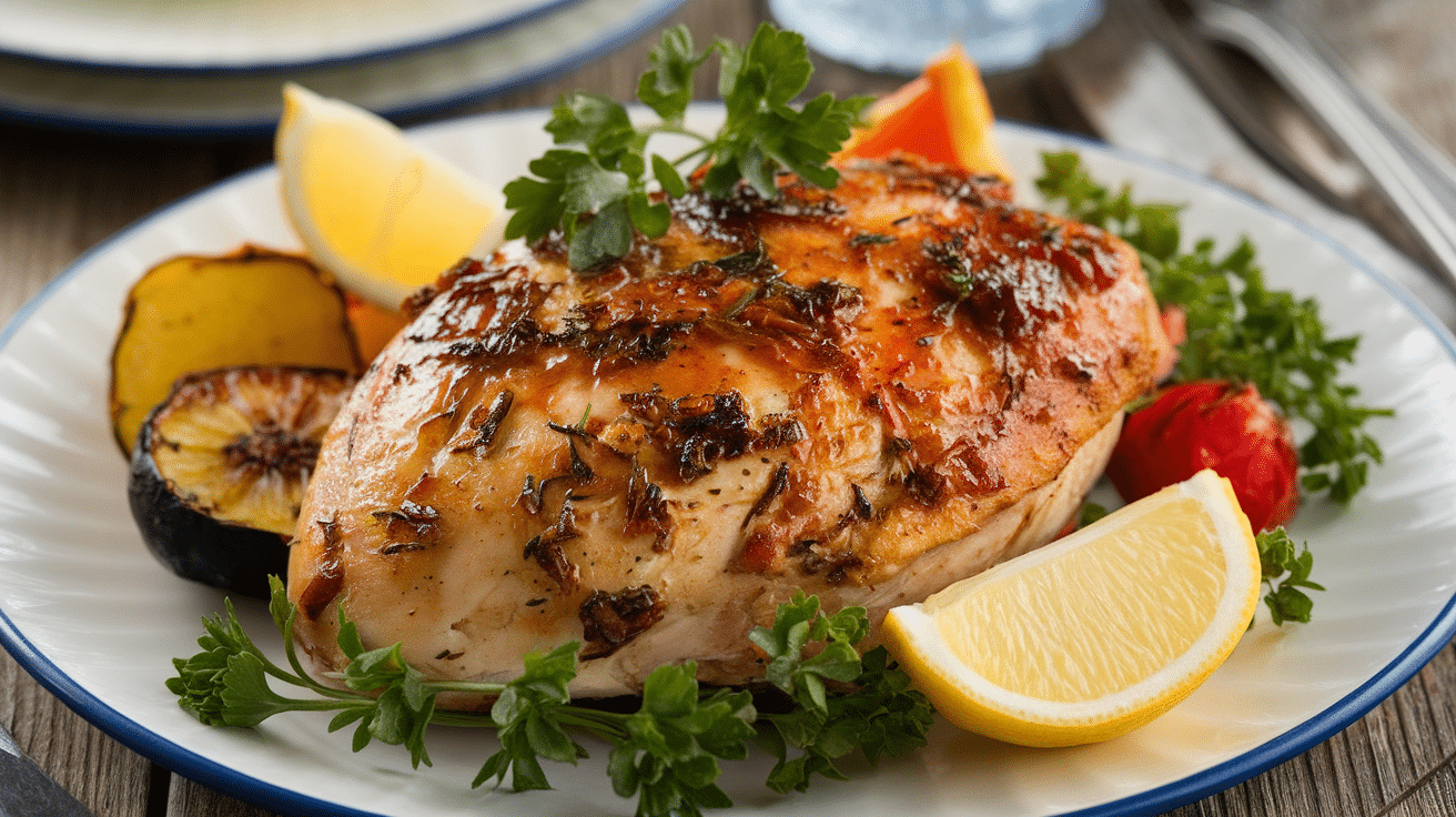 Juicy Garlic Herb Baked Chicken Breast Recipe