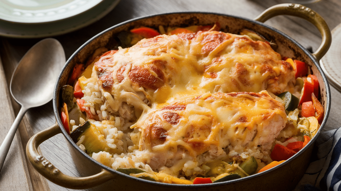 Savory Chicken and Rice Casserole