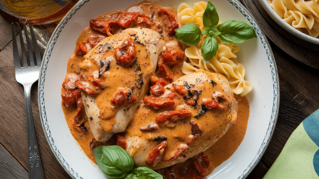 Marry Me Chicken with Creamy Sun-Dried Tomato Sauce