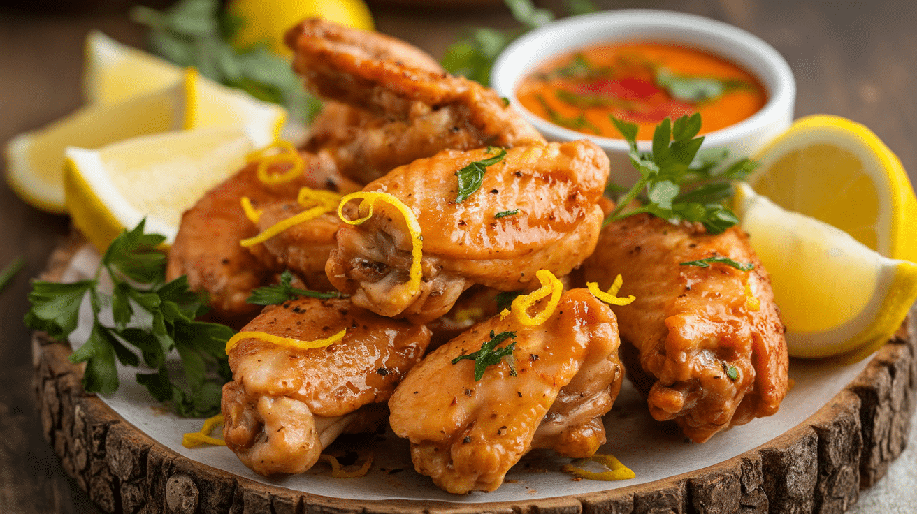 Zesty Lemon Pepper Chicken Wings Recipe