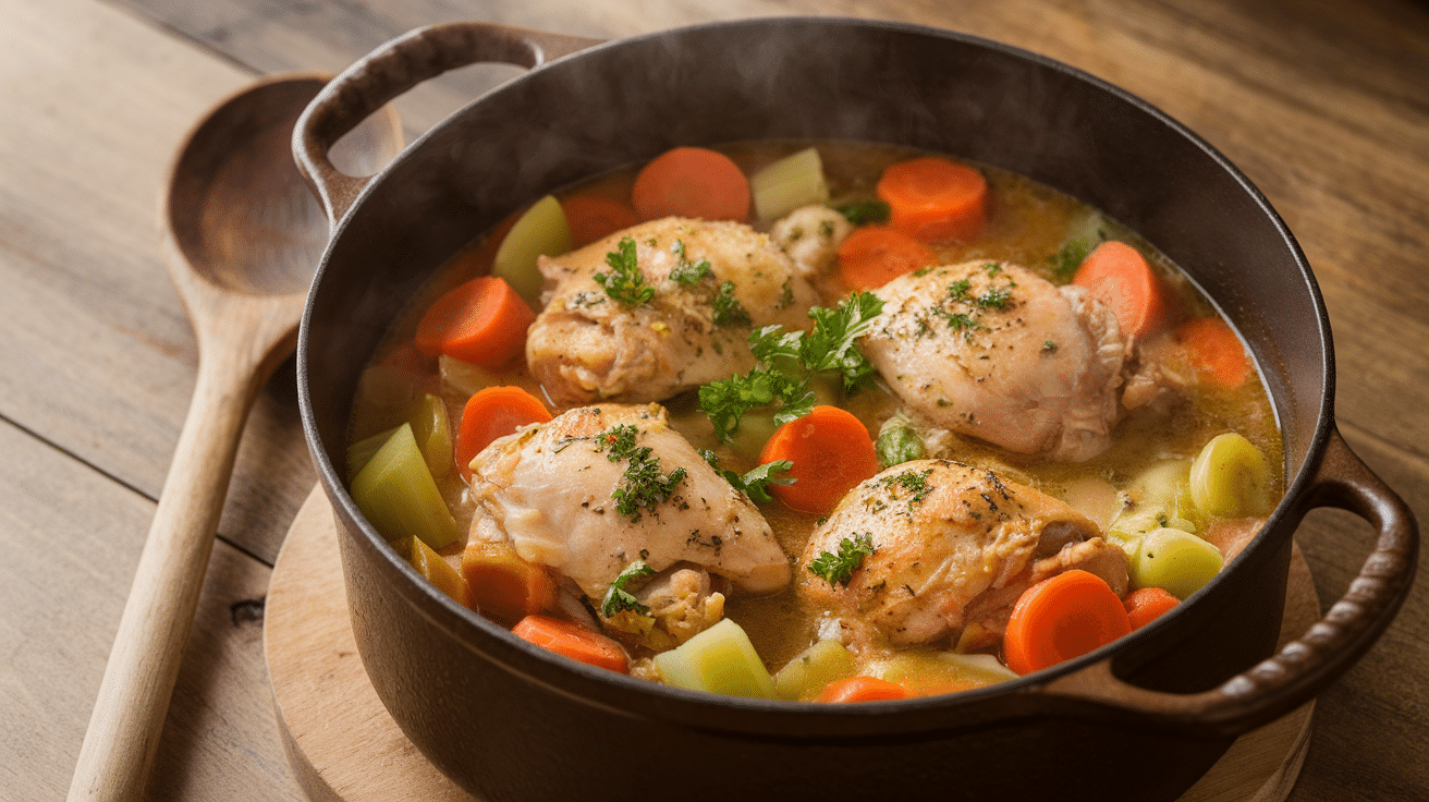 Savory Dutch Oven Chicken Stew Recipe