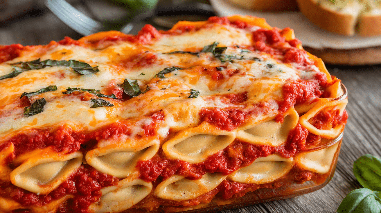 Cheesy Ravioli Lasagna Recipe