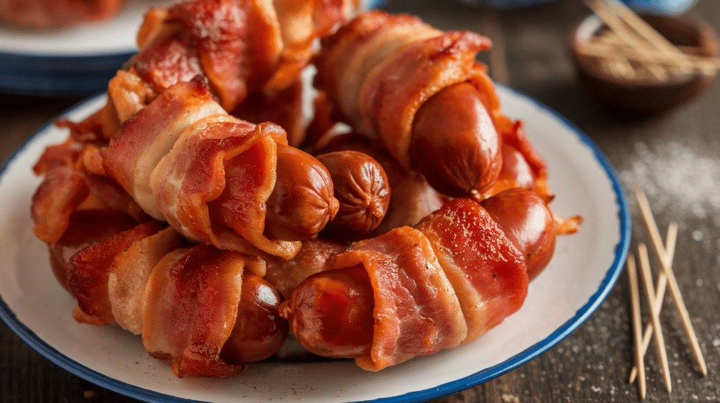 Sweet and Savory Bacon Wrapped Brown Sugar Smokies Recipe