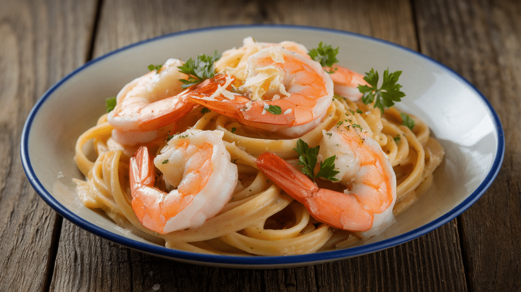 Garlic Butter Shrimp Linguine Recipe